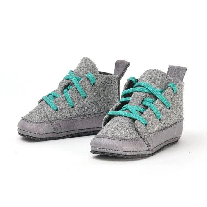 Lieblinge ökologische Lauflernschuhe schadstofffrei FILZBOOTIES für Laufstarter #farbe_grau