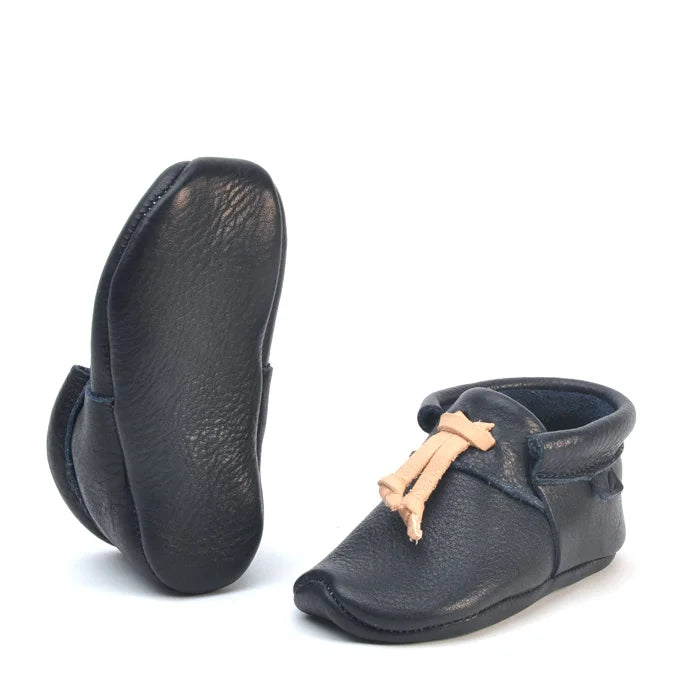 Lieblinge ökologische Lauflernschuhe schadstofffrei KNOTS für Krabbler pair sole #farbe_navy