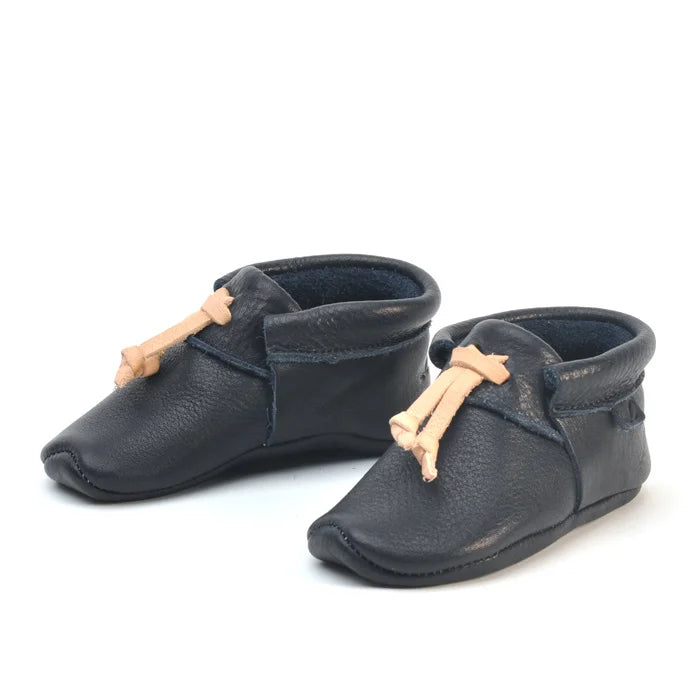 Lieblinge ökologische Lauflernschuhe schadstofffrei KNOTS für Krabbler pair #farbe_navy