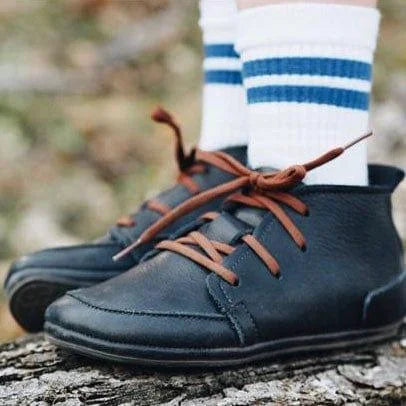 Lieblinge ökologische Kinderbarfußschuhe schadstofffrei DESERTBOOTS für Läufer navy mood #farbe_navy