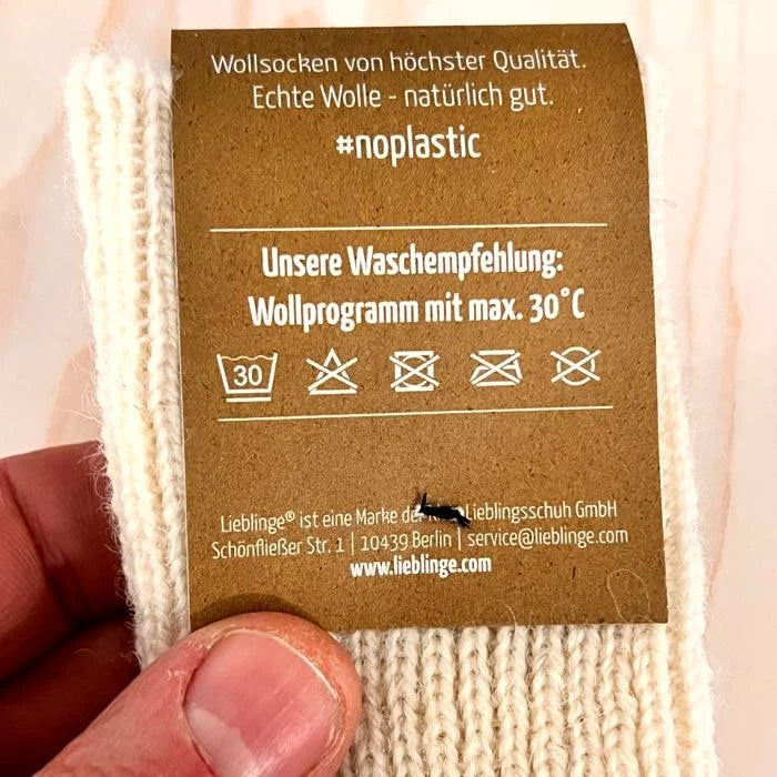 Lieblinge ökologische Wollsocken schadstofffrei Wollsocke Lieblinge-Wollsocken-Erwachsene-natur - 100% Schurwolle #farbe_natur