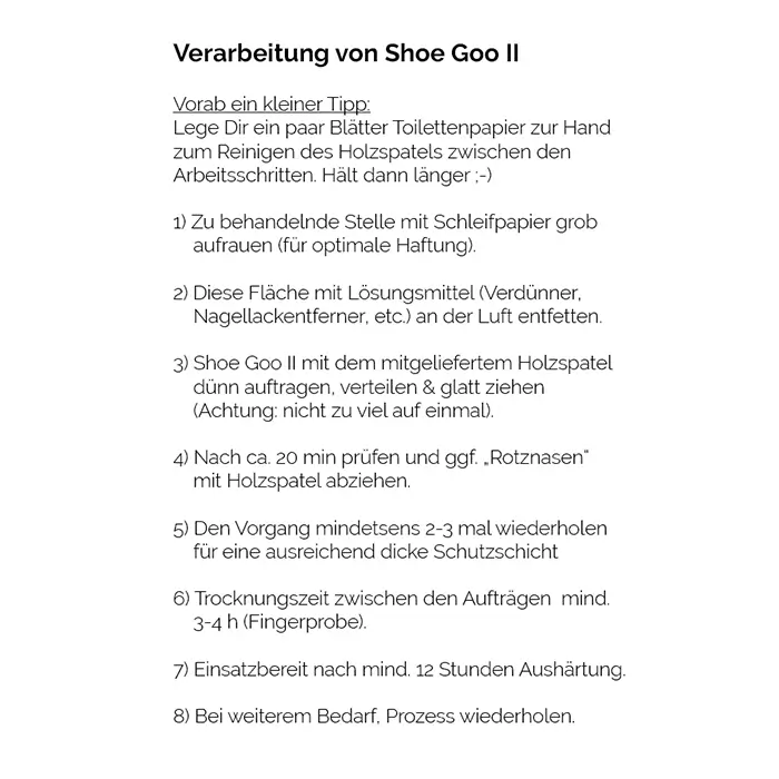 Abriebschutz Shoe Goo II