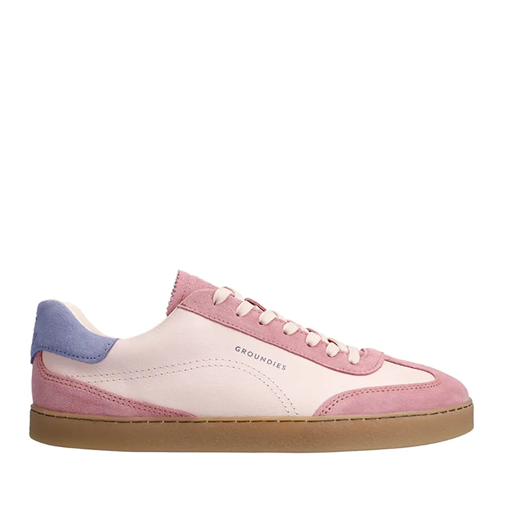 Lieblinge Barfußschuhe für Erwachsene aus Berlin. Barfuß Sneaker in pink mit lila Akzent. Wunderschöne Silhouette zeitgeistiges Design mit tollem style. Seitenansicht