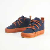 Lieblinge ökologische Barfußschuhe  fürLauflerner schadstoffgeprüft FILZBOOTIES  sind aus Wollfilz und NAturleder, Made in Berlin by Experts. #farbe_navy