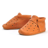 Lieblinge ökologische  Kinderbarfußschuhe schadstofffrei AIRIES für Läufer 22 / cognac #farbe_cognac