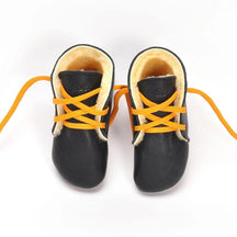 Lieblinge ökologische  Kinderbarfußschuhe schadstofffrei LAMMFELLBOOTS  für Läuferstarter #farbe_schwarz