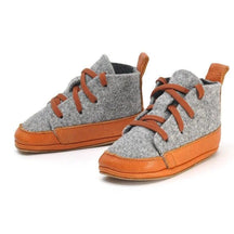 Lieblinge ökologische  Lauflernschuhe schadstofffrei FILZBOOTIES  für Laufstarter #farbe_cognac