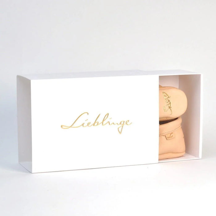 Lieblinge Barfußschuhe Sissi  Rasche Krabbelschuh natur Paar in Lieblinge Box