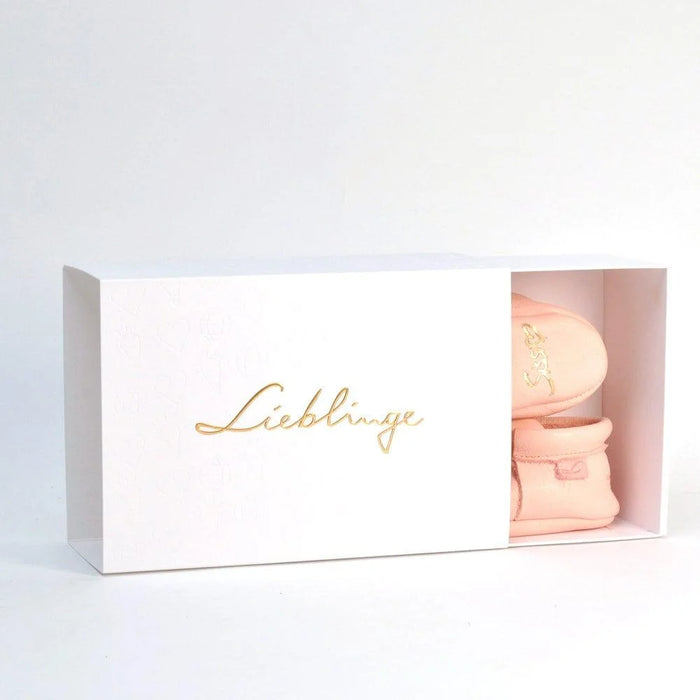 Lieblinge Barfußschuhe Sissi  Rasche Krabbelschuh rosa Paar in Lieblinge Box