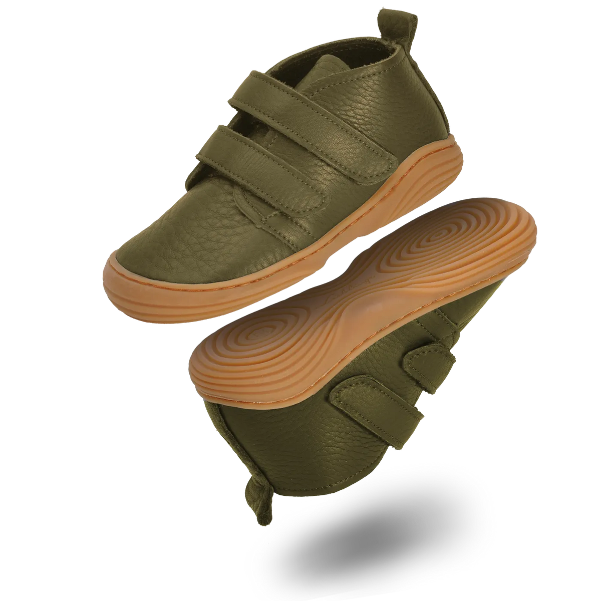 NOVO Barfußschuh Innovation 2026 by Lieblinge. Fördert Kinderfüße in ihrer gesunden Entwicklung. Die einzigartige Naturkautschuksohle ist  schadstoff-zertifiziert & Made in Germany. Das supersoft terracare® Leder ist schadstoffgeprüft und wasserfest. 100% Made in Germany #farbe_khaki