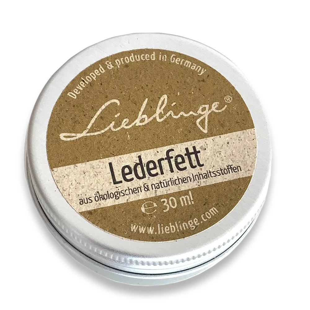 Lieblinge ökologisches  Lederfett schadstoffgeprüft, ökozertifiziert, handmade in Germany 