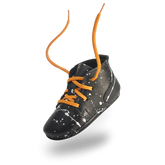 Lieblinge ökologische  Kinderbarfußschuhe schadstofffrei DESERTBOOTS  für Läufer s-w mood #farbe_schwarz-weiss