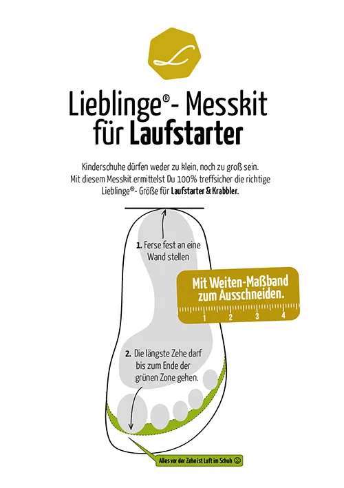 Lieblinge Messkit- Größe und Passform einfach von zu Hause bestimmen