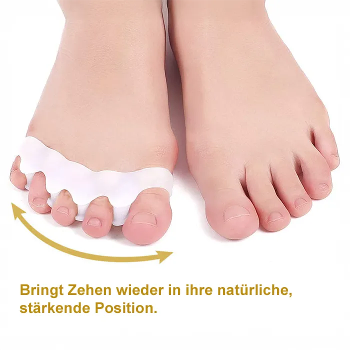 Lieblinge schadstoffgerprüfte Zehenspreizer aus medizinischem Silikon- Phtalate-frei - Bringt Zehen wieder in ihre natürliche Position
