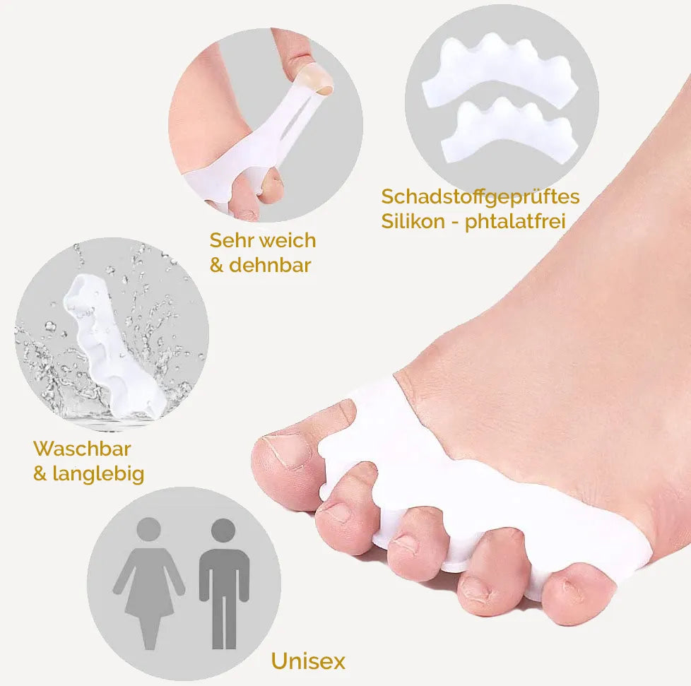 Lieblinge Zehenspreizer sehr weich und dehnbar, waschbar und langlebig, unisex. Hol Dir jetzt Deine Stärke zurück.
