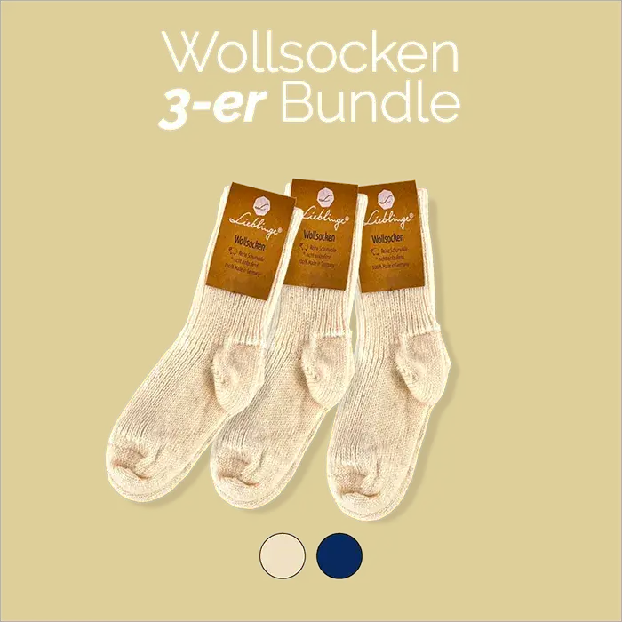 Wollsocken - 3 Paar