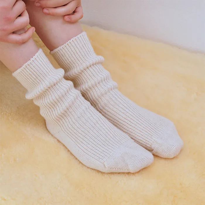 Lieblinge ökologische  Wollsocken schadstofffrei Wollsocke Lieblinge-Wollsocken-Erwachsene-natur - 100% Schurwolle  #farbe_natur